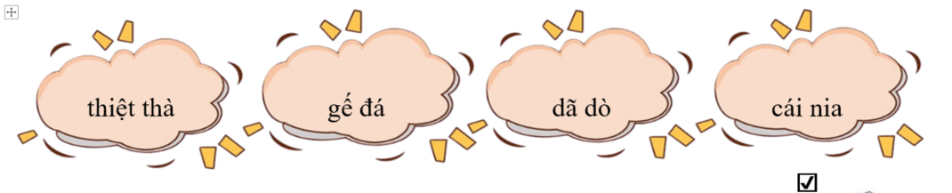 Đánh dấu ☑ vào ô trống trước từ viết đúng: (ảnh 2)