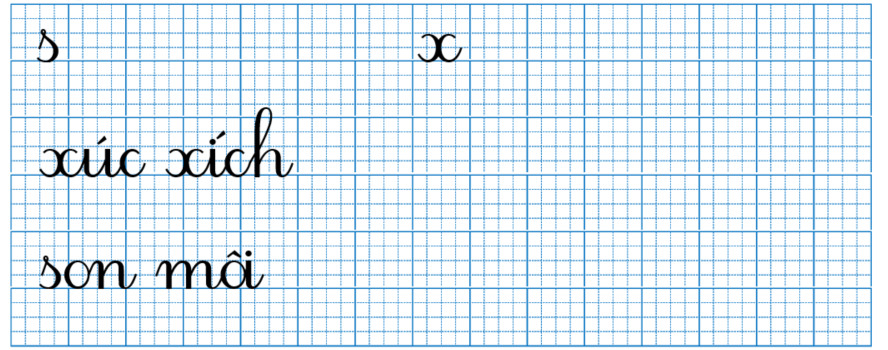 Tập viết xúc xích (ảnh 1)