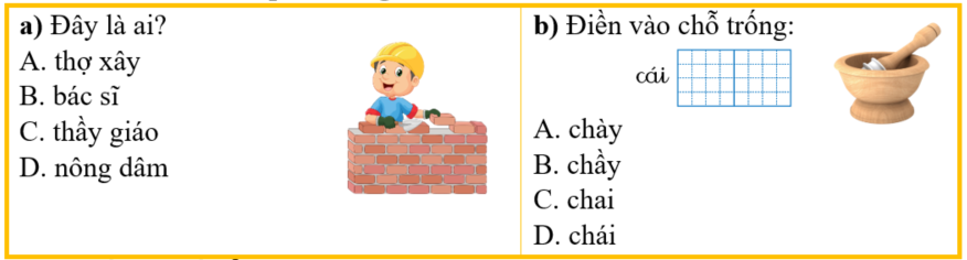 Khoanh vào đáp án đúng nhất: (ảnh 1)