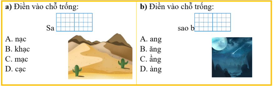 Khoanh vào đáp án đúng nhất: (ảnh 1)
