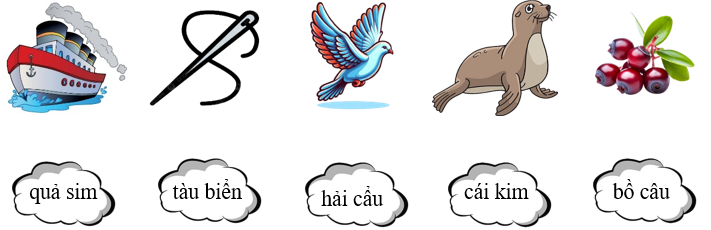 Nối ô chữ với hình  (ảnh 1)