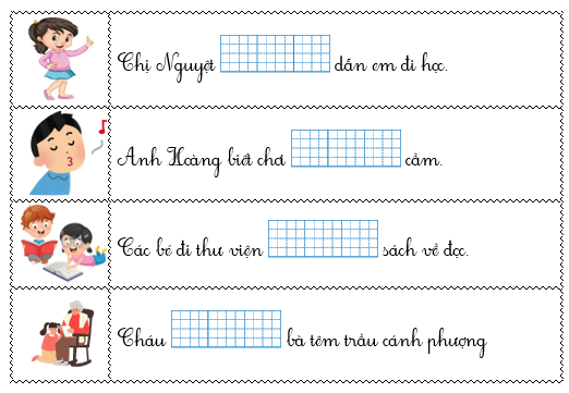 Điền vào chỗ trống từ có vần “ương, ươn, em”” (ảnh 1)