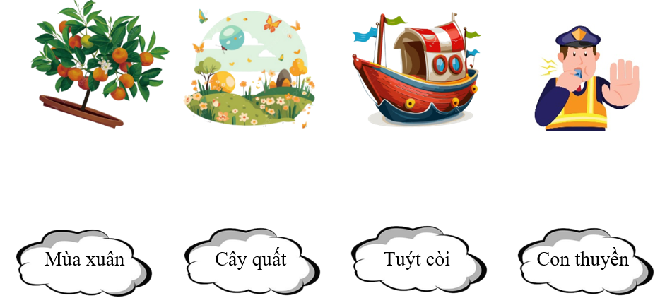 Nối ô chữ với hình phù hợp. (ảnh 1)