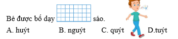 Em hãy khoanh vào chữ cái trước từ ngữ thích hợp để hoàn thành các câu sau:  (ảnh 1)