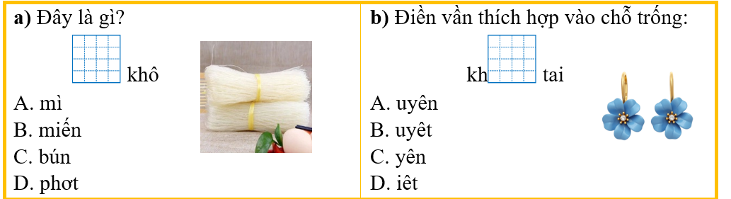 Khoanh vào đáp án đúng nhất: (ảnh 1)