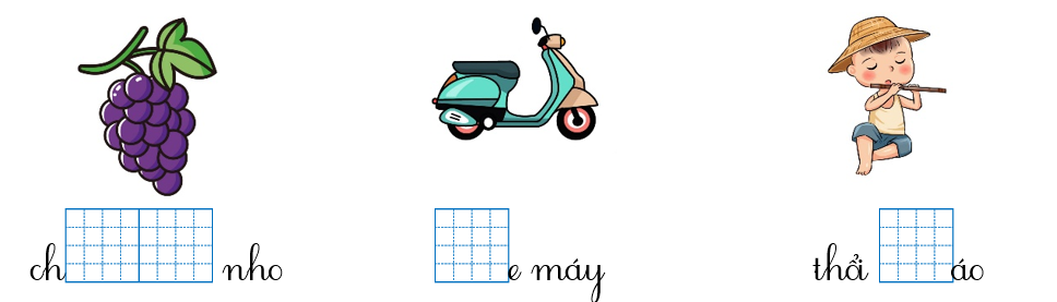 Điền vần um, ươc và dấu thanh vào chỗ trống phù hợp. (ảnh 1)