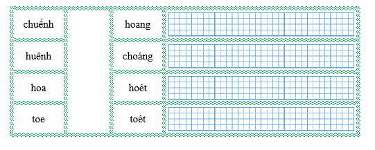 Nối đúng rồi viết lại từ ngữ: (ảnh 1)
