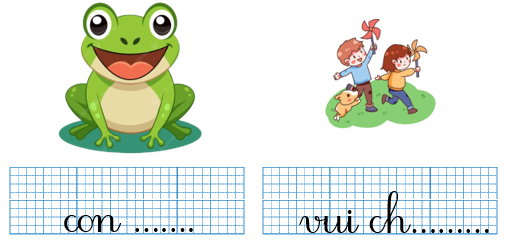 Em hãy điền vần và dấu thanh thích hợp vào chỗ trống: (ảnh 1)