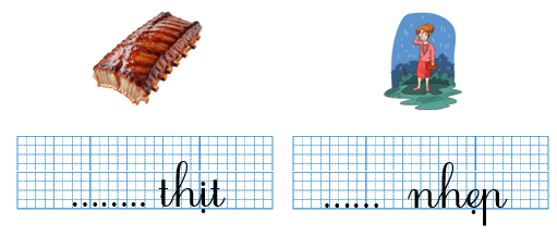 Em hãy điền vần “ươt” hoặc “ươp” và dấu thanh thích hợp vào chỗ trống: (ảnh 1)