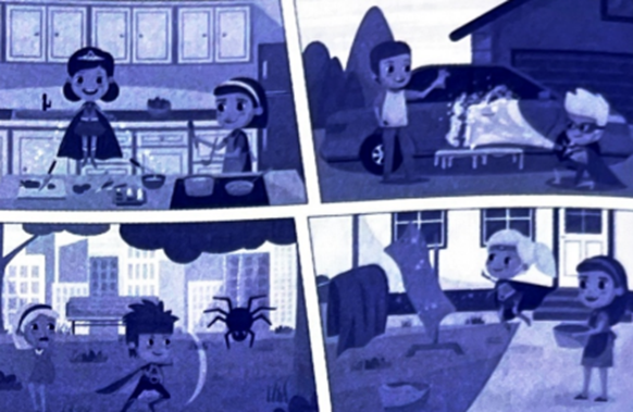 Em hãy kể câu chuyện theo các hình bên. (ảnh 1)