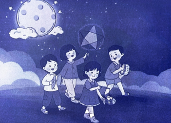 A group of children playing with a kite
AI-generated content may be incorrect.