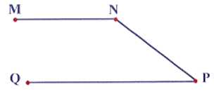 Đo và tính độ dài đường gấp khúc MNPQ. …… cm + …… cm + …… cm = …… cm (ảnh 1)