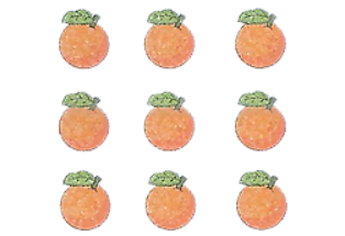 Hãy khoảnh tròn vào 1/3 số quả có trong mỗi hình: (ảnh 1)