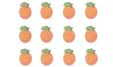 Hãy khoảnh tròn vào 1/3 số quả có trong mỗi hình: (ảnh 2)