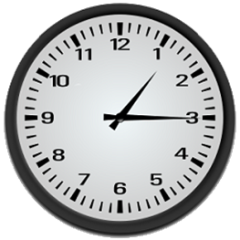 Hai kim đồng hồ dưới đây tạo thành góc gì?   	A. góc vuông	B. góc bẹt	C. góc nhọn	D. góc tù (ảnh 2)