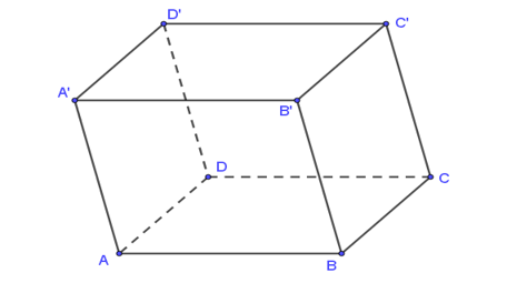 Cho hình hộp ABCD.A'B'C'D' (Hình vẽ sau) (ảnh 2)