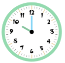Look at the picture and choose the letter A, B, C or D to complete the sentences.What time is it? - It’s ________________. (ảnh 1)