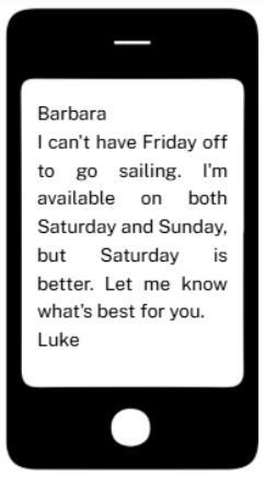 What is true about this message? (ảnh 1)