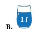 Cốc nào dưới đây đựng 2 lít nước? (ảnh 3)