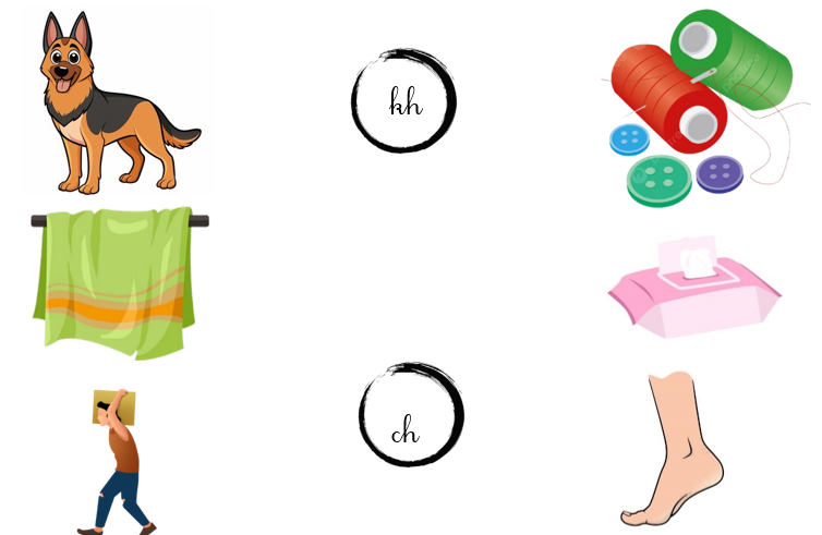 Nối đúng:  kh     ch (ảnh 1)