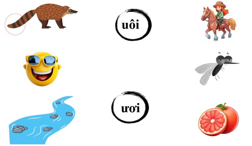 Nối đúng: uôi ươi (ảnh 1)