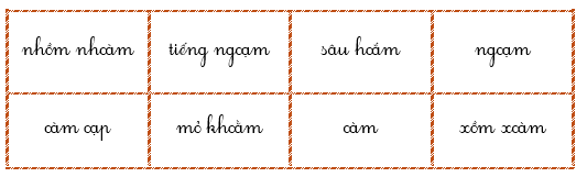 Điền vần oam, oăm và dấu thanh vào chỗ trống rồi viết lại các từ.  (ảnh 2)