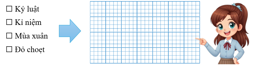 Đánh dấu ☑ vào từ viết sai chính tả và viết lại cho đúng (ảnh 1)