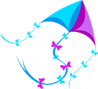 A kite with bows on it

AI-generated content may be incorrect.