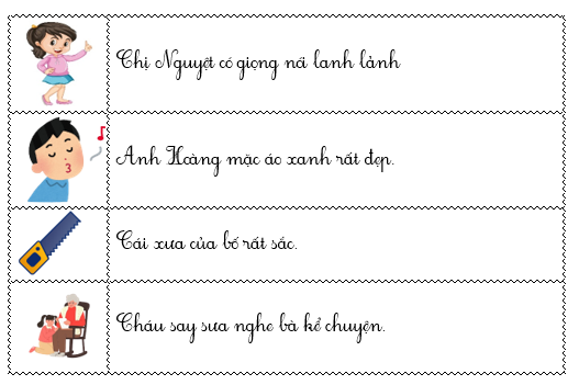 Điền vào chỗ trống: “cưa, xanh, lảnh, sưa” vào chỗ trống.  (ảnh 2)