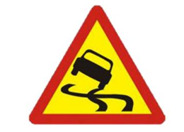 Hình ảnh sau phù hợp với loại biển báo nào?   A. Biển báo cấm  (ảnh 1)