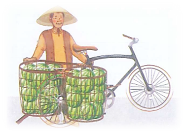 Trước đây, người trồng dưa hấu thường mang dưa hấu đi đổi lấy thóc. Hà ngồi nghe ông nội kể về lần đầu tiên ông nội kể (ảnh 1)