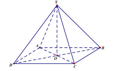 Cho hình chóp tứ giác S.ABCD có đáy không là hình thang (ảnh 1)