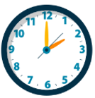 Look at the picture and choose the letter A, B, C or D to complete the sentences.What time is it? - It’s ________________. (ảnh 1)