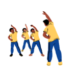 Look at the picture and choose the letter A, B, C or D to complete the sentences.My favourite subject is PE because I want to be a ______________. (ảnh 1)