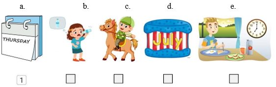 Listen and number the pictures (ảnh 1)