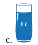 Cốc nào dưới đây đựng 2 lít nước? (ảnh 4)