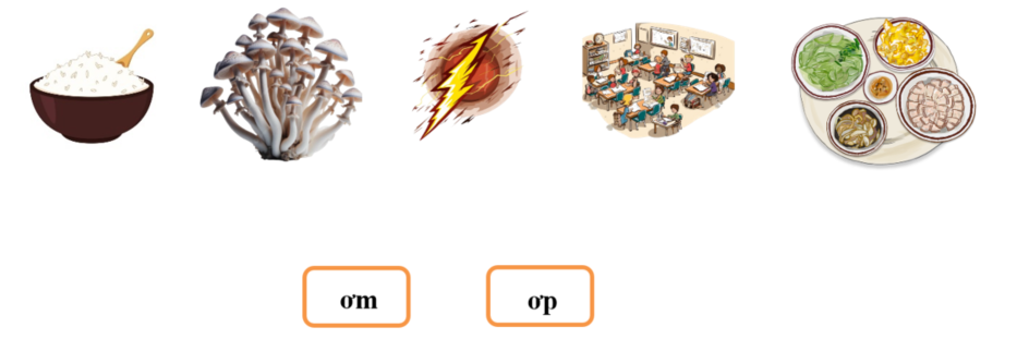 Nối đúng: ơm ơp (ảnh 1)