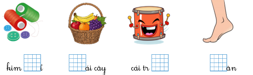 Điền vần ch, tr và dấu thanh dưới hình phù hợp. (ảnh 1)