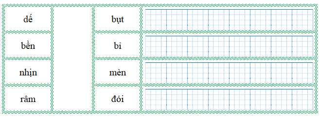 Nối đúng rồi viết lại từ ngữ: (ảnh 1)