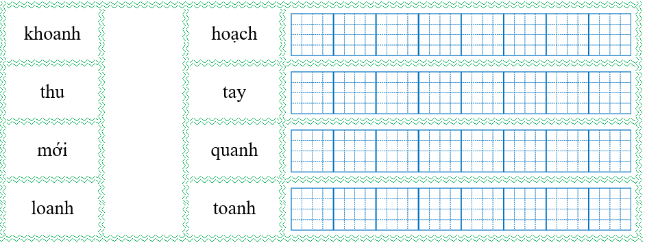Nối đúng rồi viết lại từ ngữ: (ảnh 1)