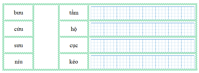 Nối đúng rồi viết lại từ ngữ: (ảnh 1)