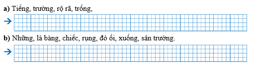 Sắp xếp các từ ngữ thành câu rồi viết lại câu: (ảnh 1)