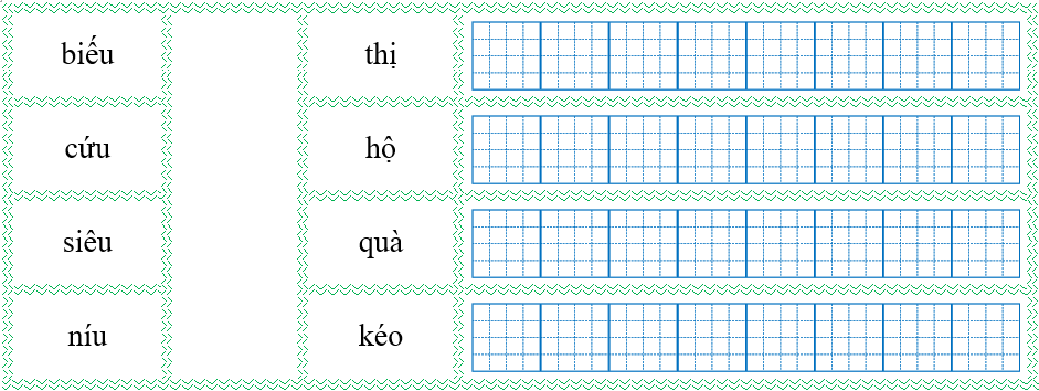Nối đúng rồi viết lại từ ngữ: (ảnh 1)