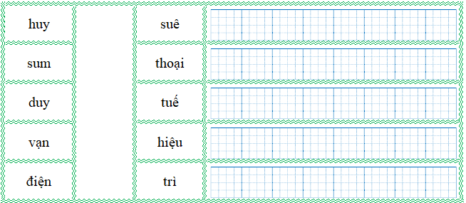 Nối đúng rồi viết lại từ ngữ: (ảnh 1)