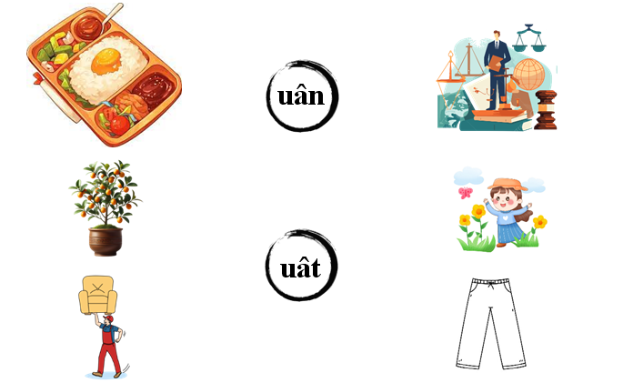 Nối đúng: uân uât (ảnh 1)