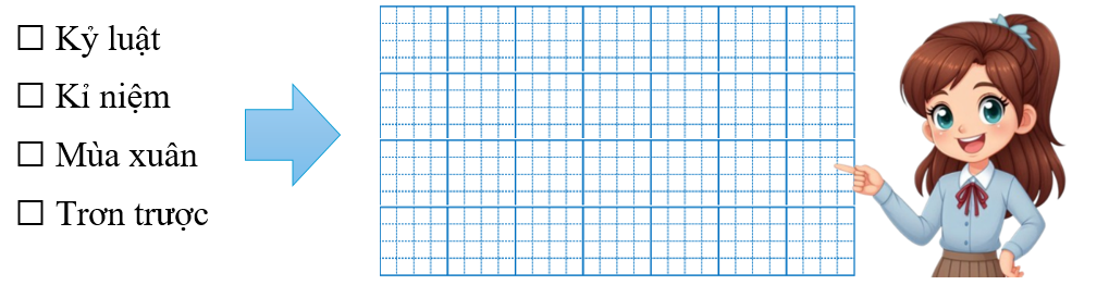 Đánh dấu ☑ vào từ viết sai chính tả và viết lại cho đúng (ảnh 1)