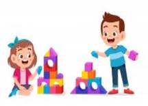 A cartoon of a child and child playing with blocks

AI-generated content may be incorrect.