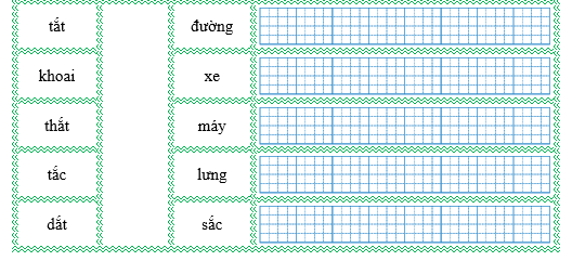Nối đúng rồi viết lại từ ngữ: (ảnh 1)