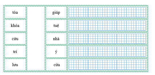 Nối đúng rồi viết lại từ ngữ: (ảnh 1)