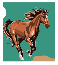 Từ nào sau đây miêu tả âm thanh khi ngựa chạy? (ảnh 1)